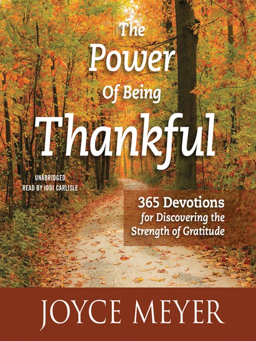 Title details for The Power of Being Thankful by Joyce Meyer - Wait list